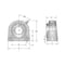 Ami Bearings SINGLE ROW BALL BEARING, 3/4'' KANIGEN ACCU-LOC STAINLESS TAPPED BASE PLW BLK UEMTB204-12MZ20 - alternate 3
